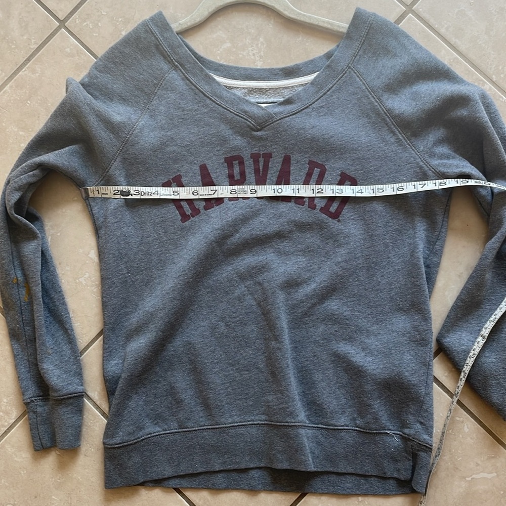 Harvard gray small sweatshirt, Redshirt brand label, super soft, small - Picture 3 of 7